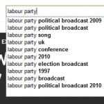 YouTube Suggests Labour Party